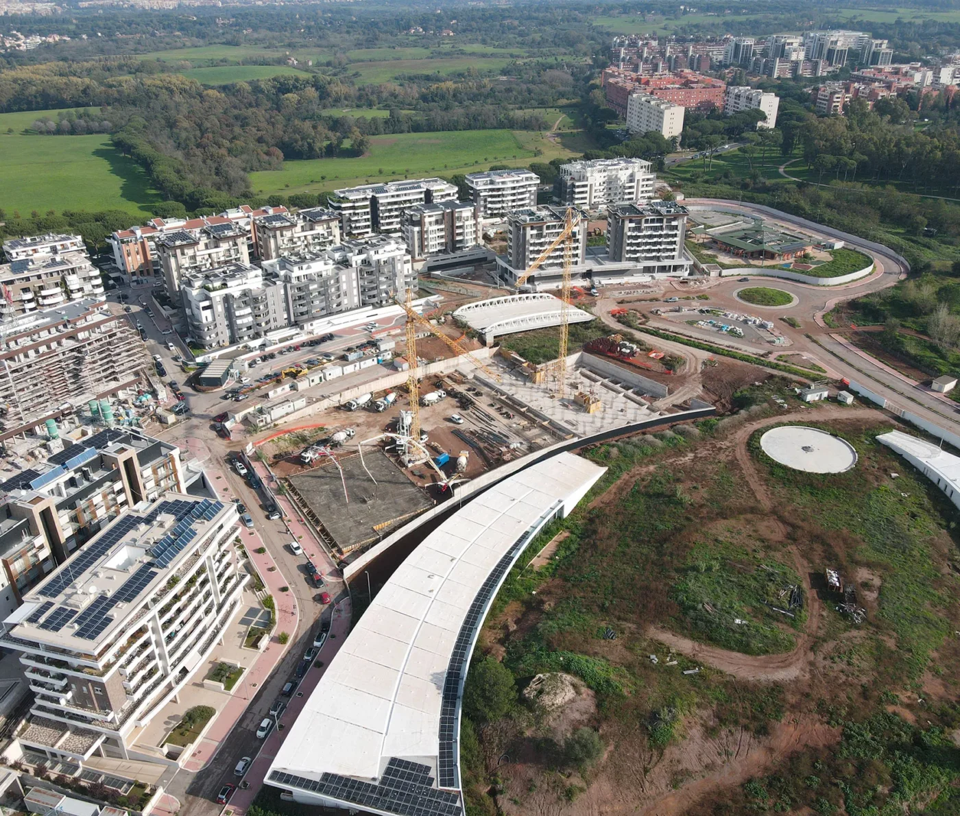 Grottaperfetta: in corso il cantiere Le Ginestre