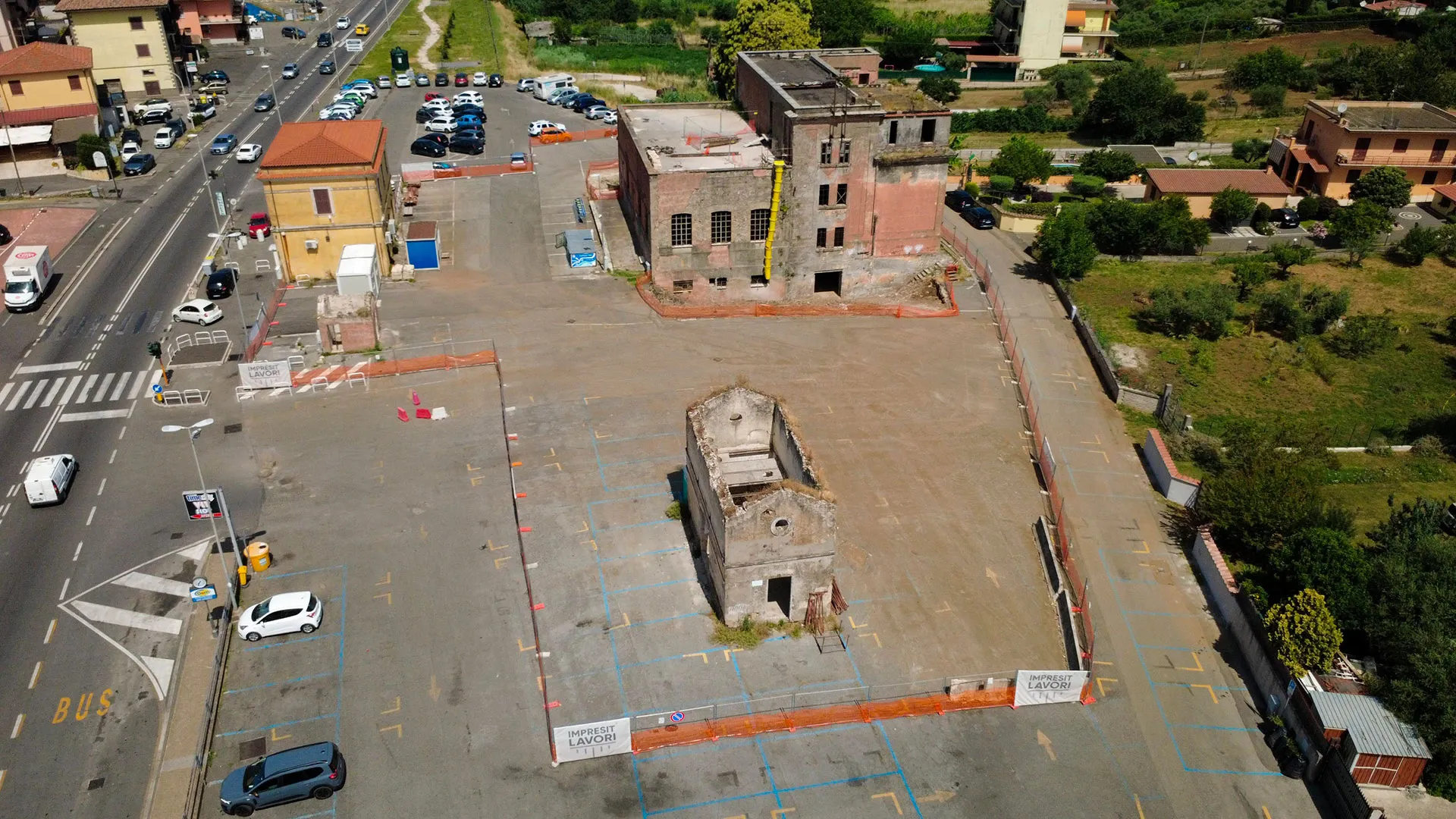 San Cesareo ex Stazione COTRAL, cantiere Impresit Lavori S.p.A. a San Cesareo (RM)