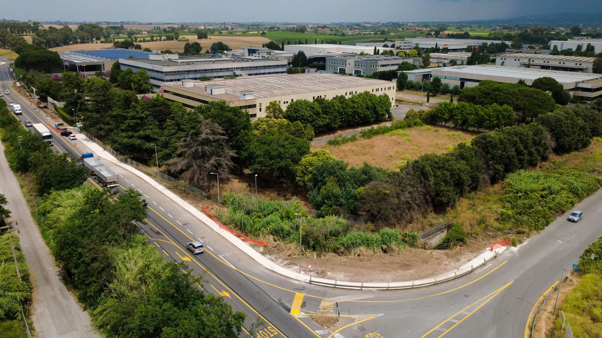 Riqualifica stradale, cantiere a Pomezia (RM)