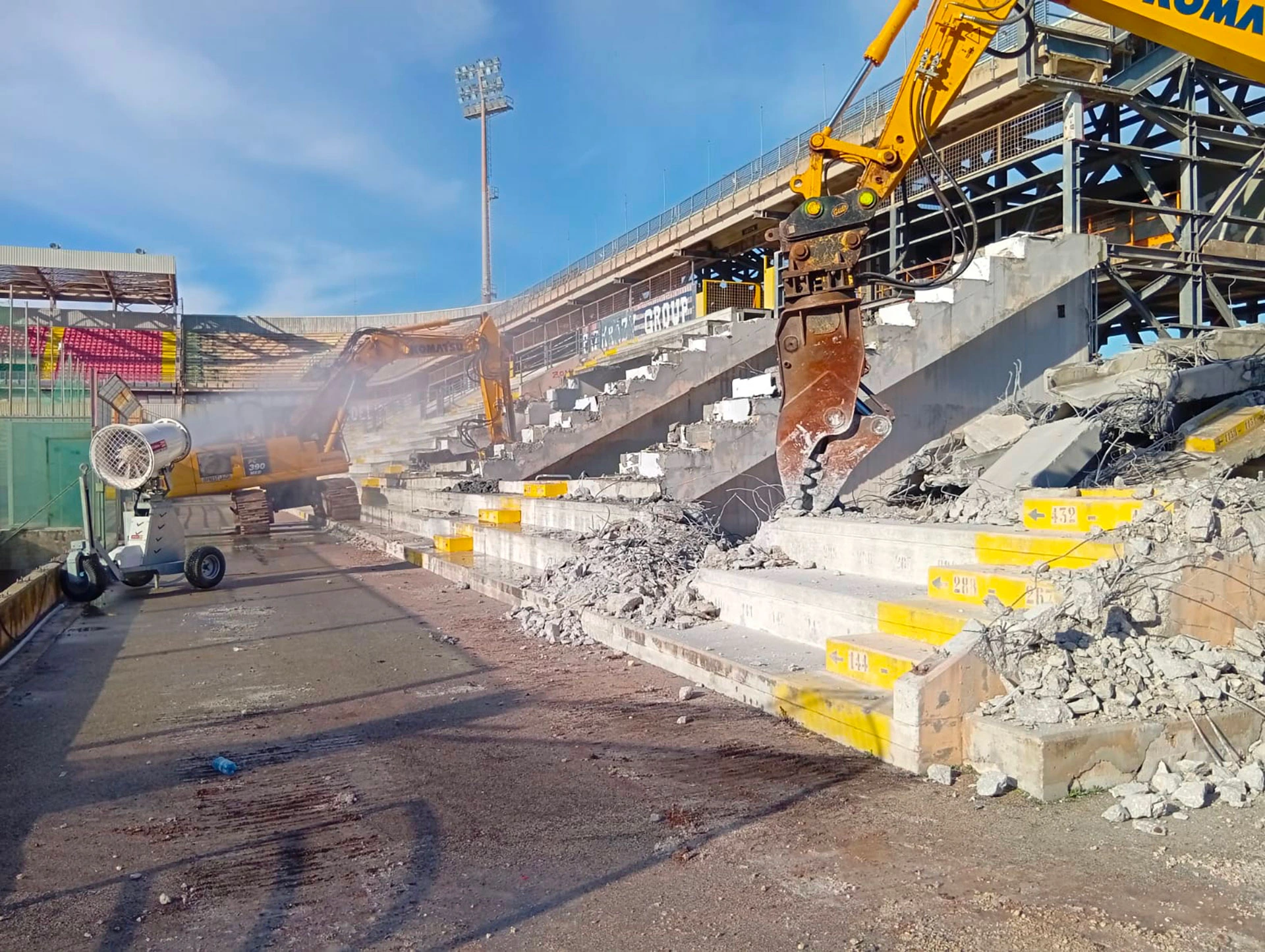 Stadio Erasmo Iacovone, cantiere a Taranto