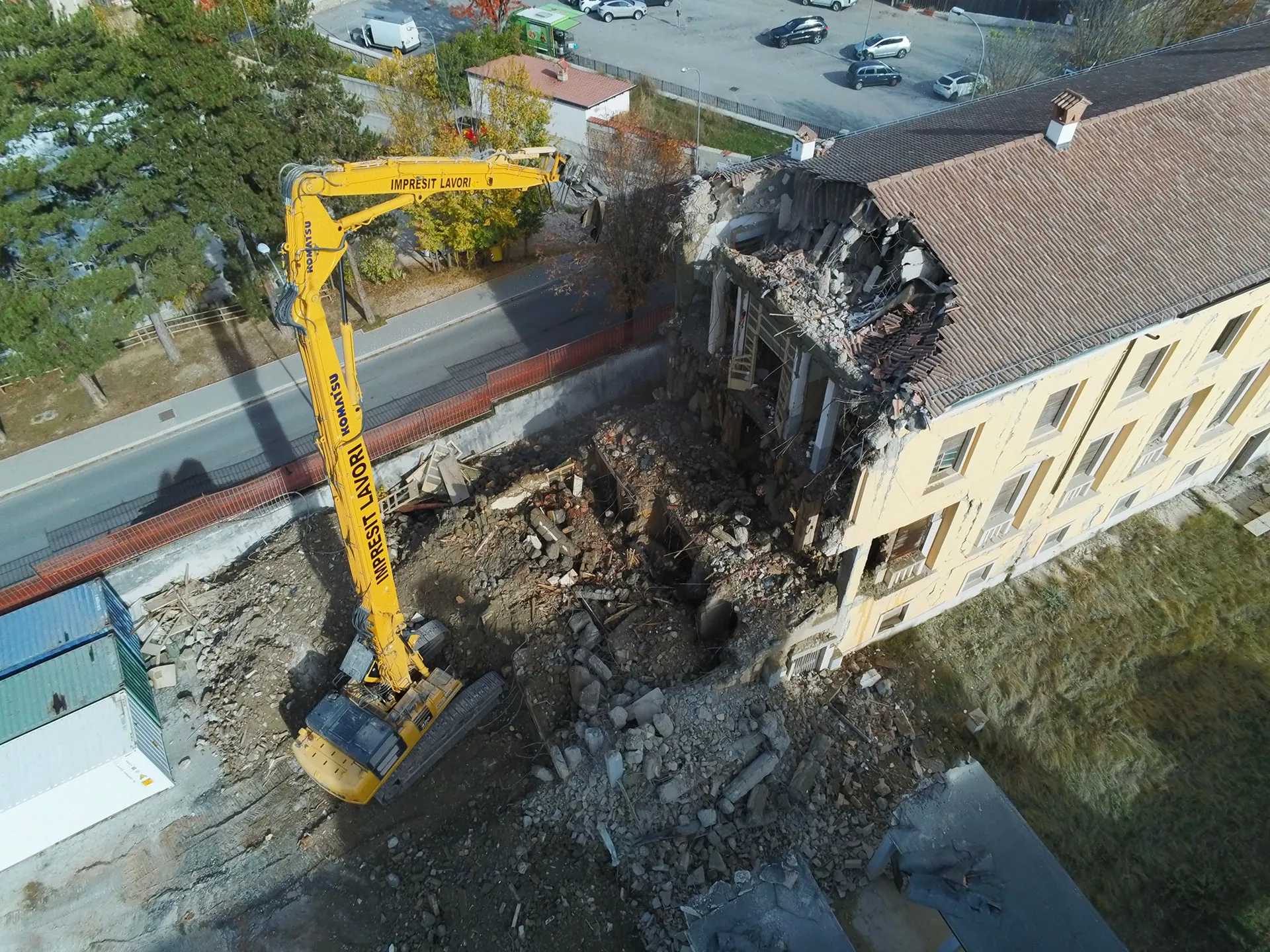 Complesso “Don Minozzi”, cantiere a Amatrice (RI)