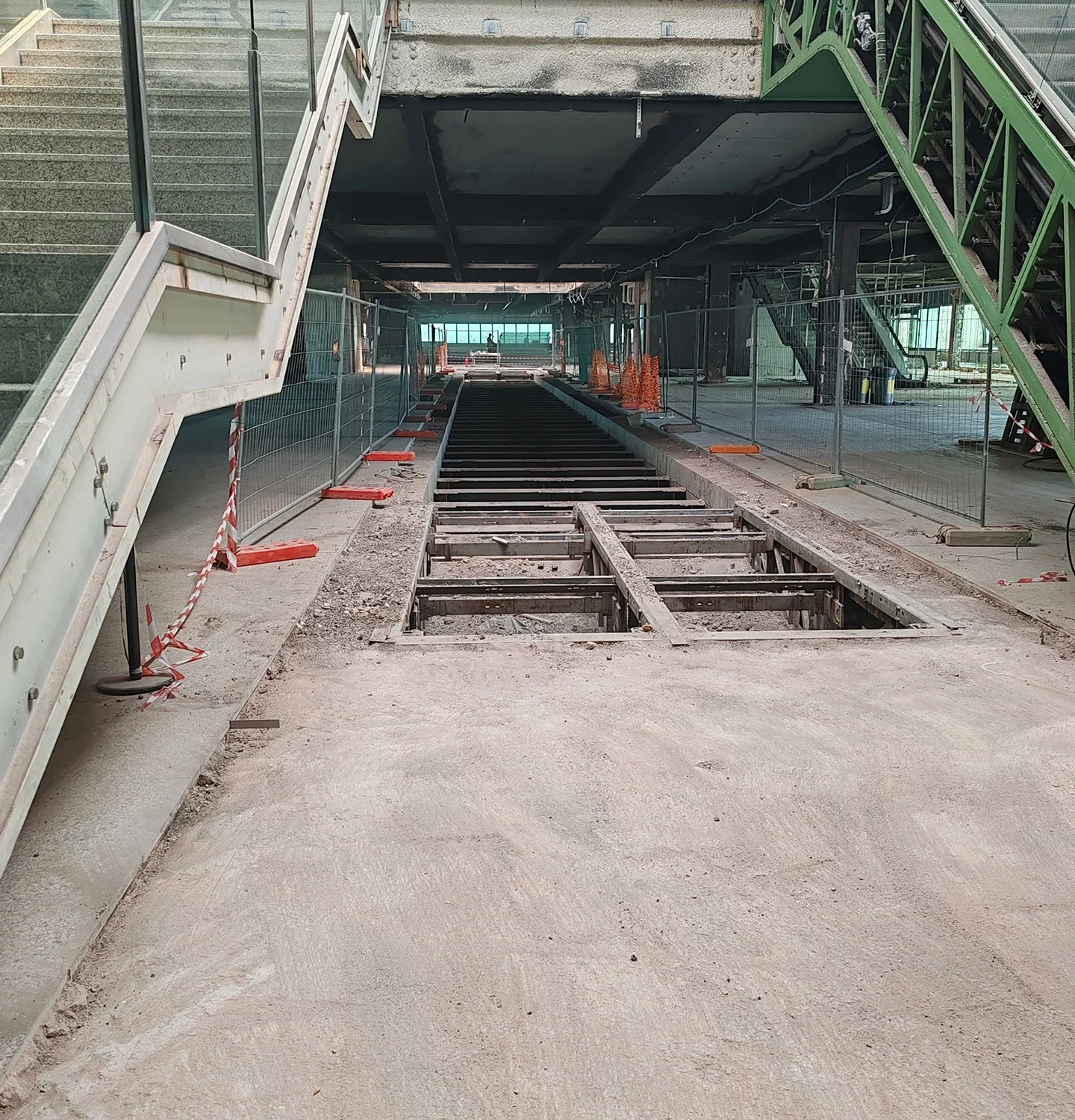 Aeroporto di Fiumicino Molo D, cantiere a Fiumicino (RM)